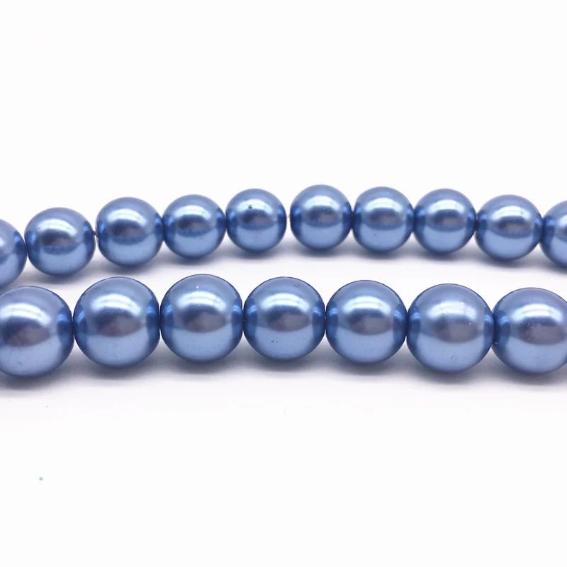 Wholesale 4/6/8/10mm Round Ball Loose Glass Pearl Spacer Charm Beads DIY Jewelry Making #16