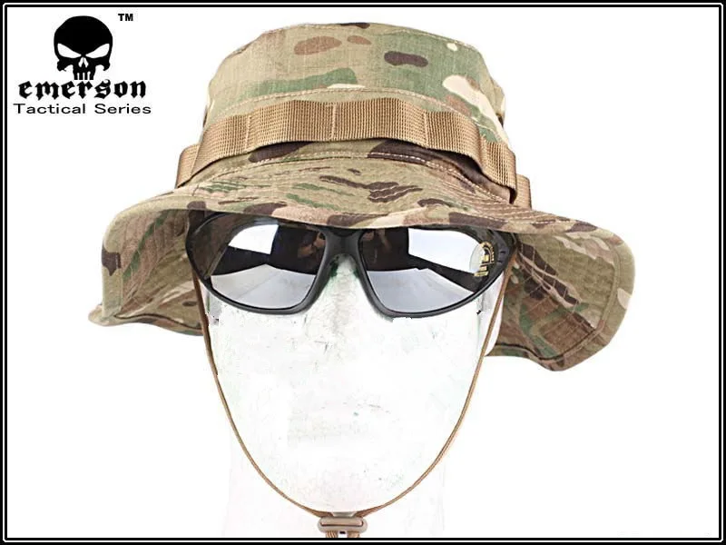 EMERSON Boonie Hat  Tactical  Hat Anti-scrape Grid Fabric camouflage Hunting hat multicam EM8553