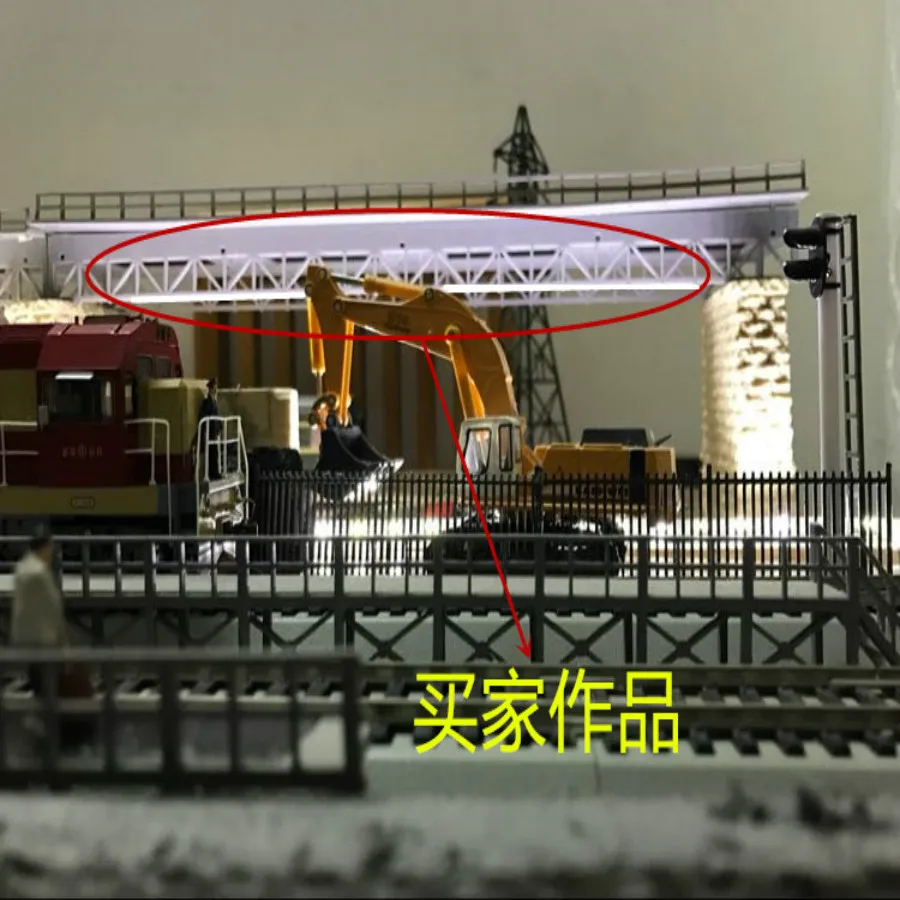 5 pz/lotto Ho treno Layout recinzione modello da costruzione materiale VX capriata ponte struttura in acciaio supporto treno stradale modello scena trave in acciaio