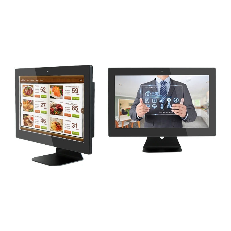 Android OS electronic menu 13.3 inch all in one pc for restaurant ordering system