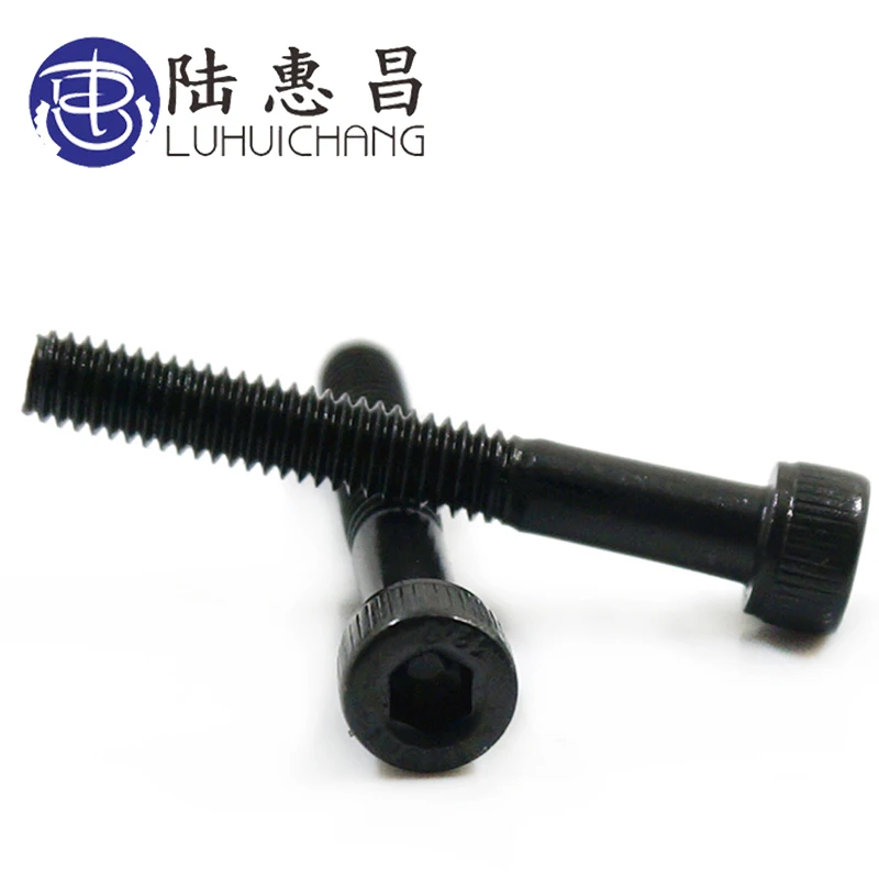 LuChang M3 M4 Thread Screws Metric Thread DIN912 Grade Black 12.9 Alloy Steel Hexagon Socket Head Cap Screw Bolts 20pcs