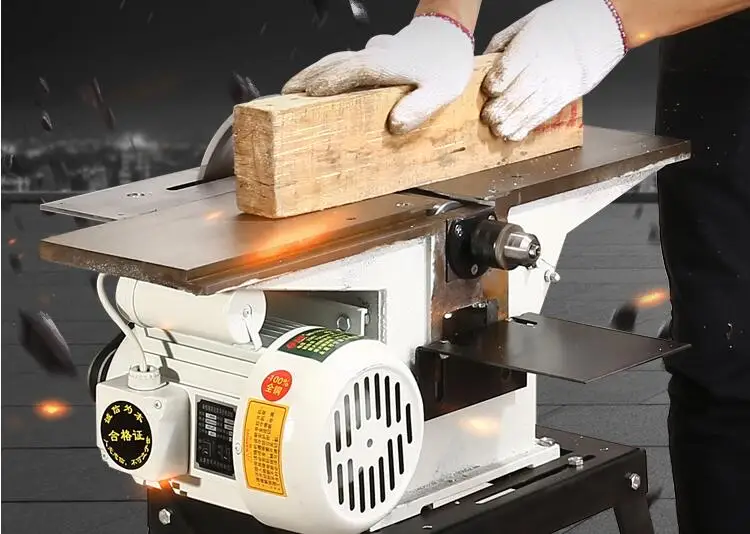 

MB-120 Multi-function desktop woodworking machine, electric planer, electric saw, drilling three-in-one