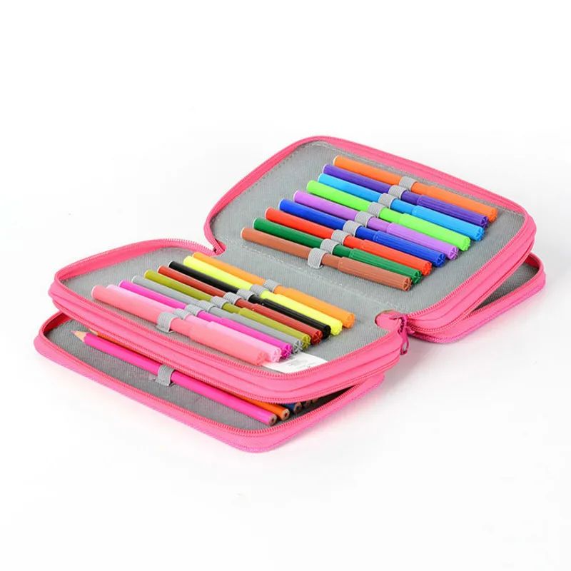 2/3/4th Floor Pencil Case Kawaii Stationery Pencil Cases For Girls Pencil Boxes School Case 3 Compartments School Holsters 04856