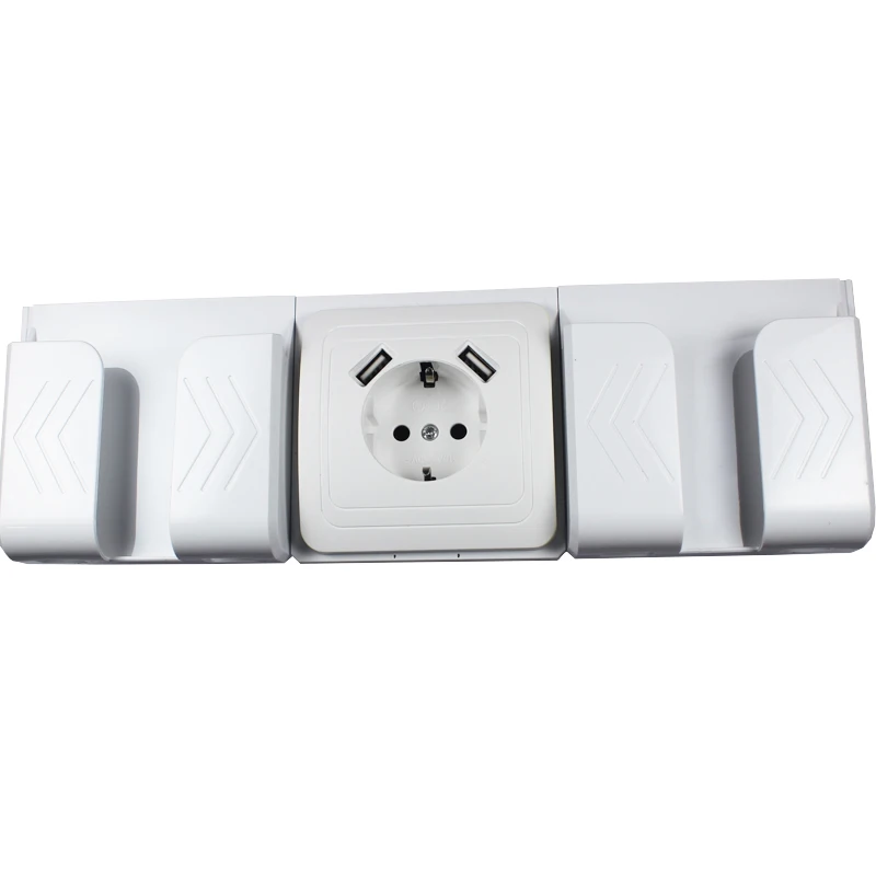 USB Wall Socket charger Free shipping Double USB Port 5V 2A usb wall outlet high quality white color LB-02