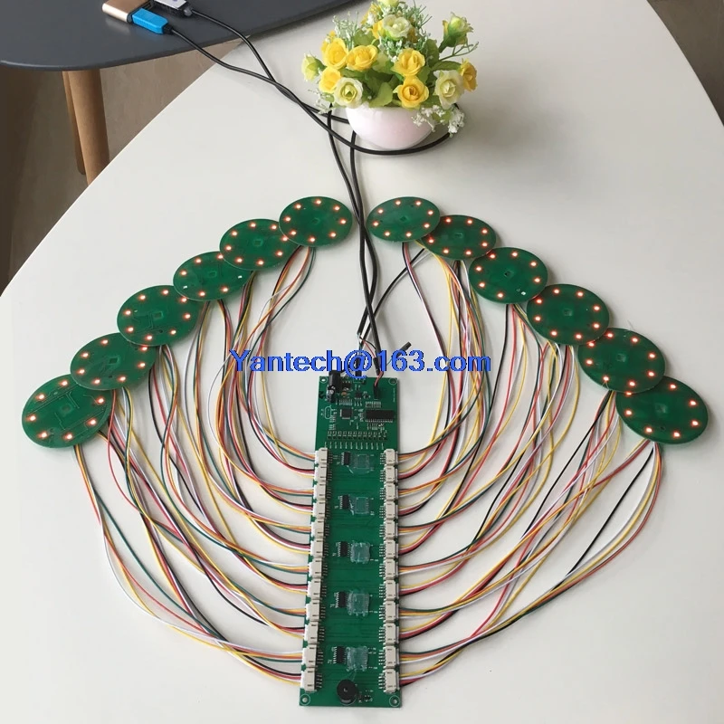 RFID multi-coil reader rfid radio frequency  12 way 15693 antenna readable multiple cards