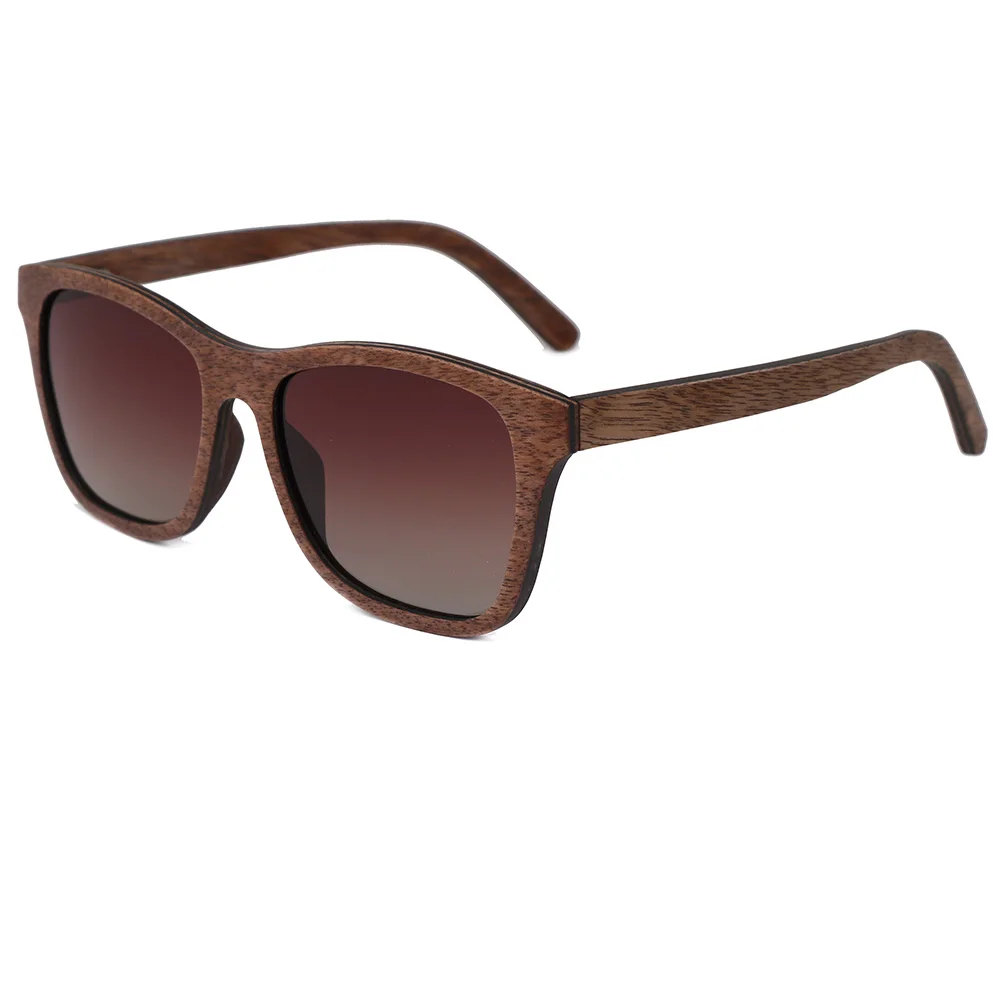 BerWer Walnut Design Luxury Sunglasses Women Original Wood Handmade Sun Glasses Man Fashion Vintage Style