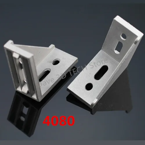 

20pcs/lots 4080 corner fitting angle aluminum 78 x 78 L connector bracket fastener match use 4080 industrial aluminum profile