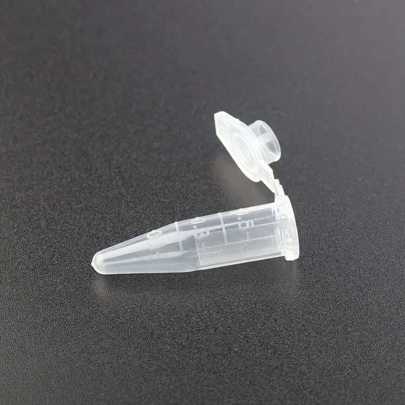 1000pcs 8*32mm 0.5ml Plastic Centrifuge Tube Test Tubing Vial Clear Plastic Container Home Garden Storage Bottles