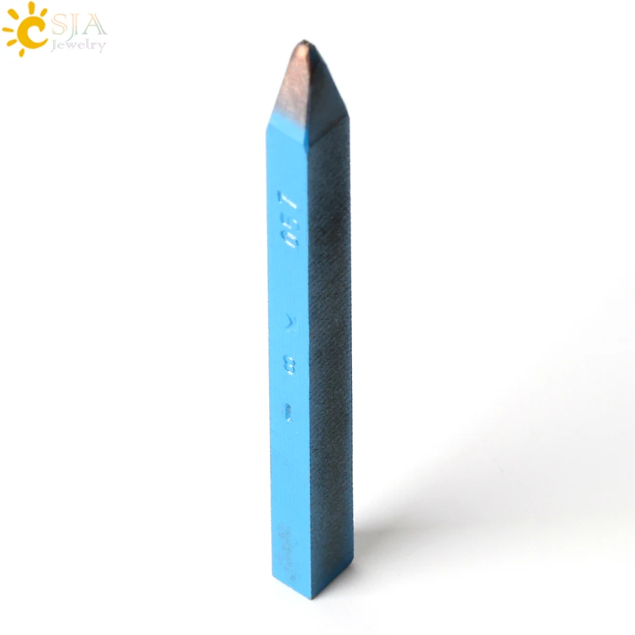 CSJA 0.57mm 18K 0.7mm 750 Blue Plated Steel Metal Jewelry Straight Stamp Tool Mold for Jewellery Flat Surface E512