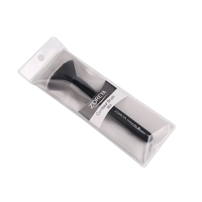 Zoreya Brand Super quality 1pcs Professional Flat Nylon Contour Brush Face Blending Blusher Makeup Brushes