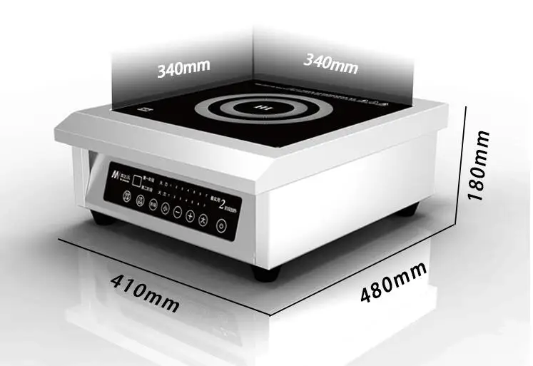 High Power Induction Cooker Commercial Induction Cooker 6kw Electromagnetic Oven Restaurant Soup Stove