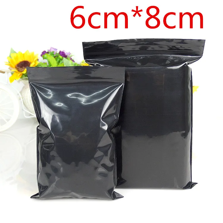 

DHL 6*8cm 5000Pcs/ Lot Black Self Seal Plastic Zip Lock Storage Bag With Valve Zipper Poly Resealable Package Packaging Pocket