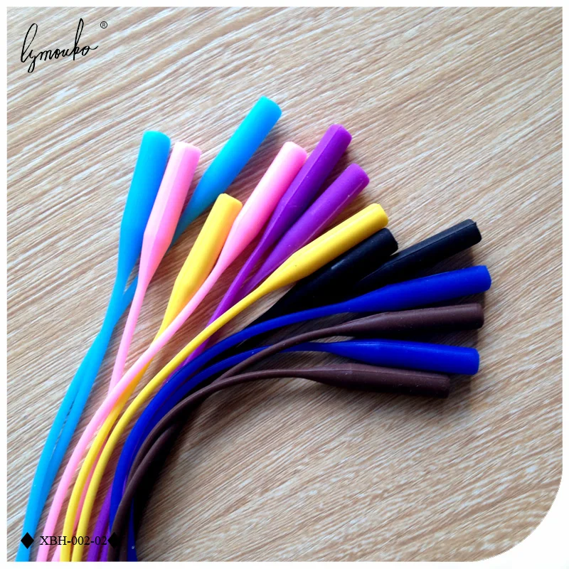 2 Pezzi/Lotto Cordoncini Elastici Antiscivolo in Silicone per Occhiali da Sole e da Vista, Catena Porta Occhiali, Cordino