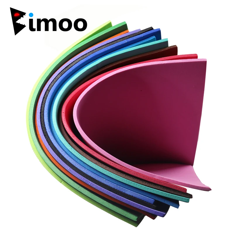 Bimoo 1 sztuka/paczka 3mm kolorowy papier piankowy EVA wiązanie muchowe papier piankowy do trawy piana Popper karpia itp. materiał muchowy