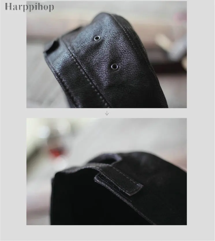 leather hat in winter Male grinding sand leather hat male  caps winter hat for man