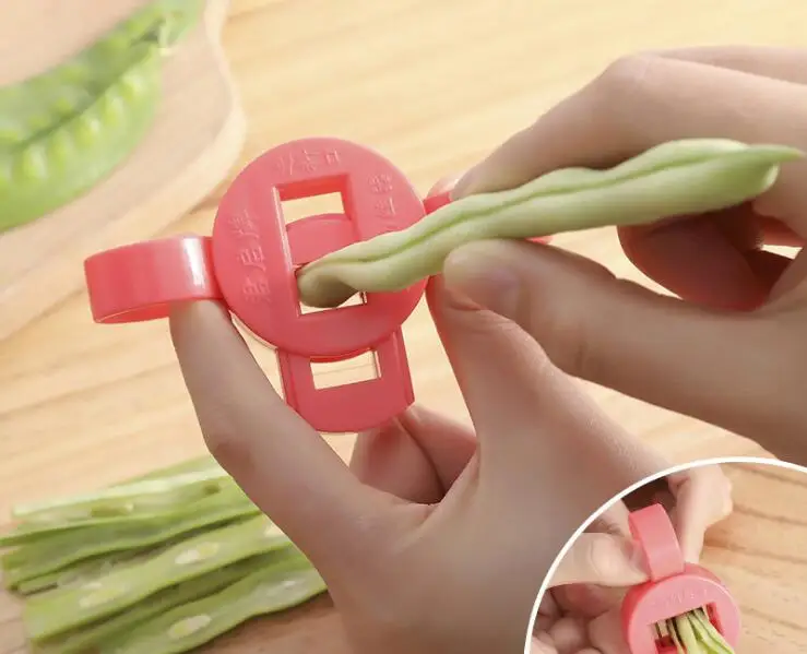 1PC Bean slicer Designed just for runner beans 1PC Hot Green Bean Slicer Cutter Bean Stringer Remover Peeler Shredder LF 259