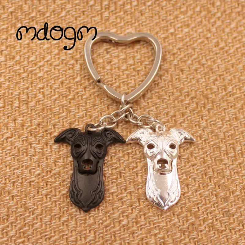 Cute Greyhound Dog Animal Purse Handbag Metal Pendant Keychain For Bag Car Women Men Girls Key Ring Love Jewelry K134