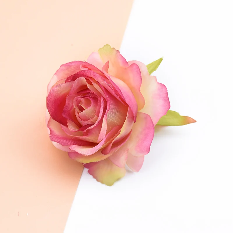 5 Stück Seidenrosen Blumenwand Scrapbooking Künstliche Pflanzen Dekorative Blumen Kränze DIY Geschenkbox Heim Hochzeitsdekoration Handarbeiten – Detail 14