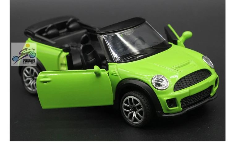 High Simulation Exquisite Kid Toys New \\ Original Convertible Mini Cooper s Model 1:32 Alloy convertible Car Model Gifts