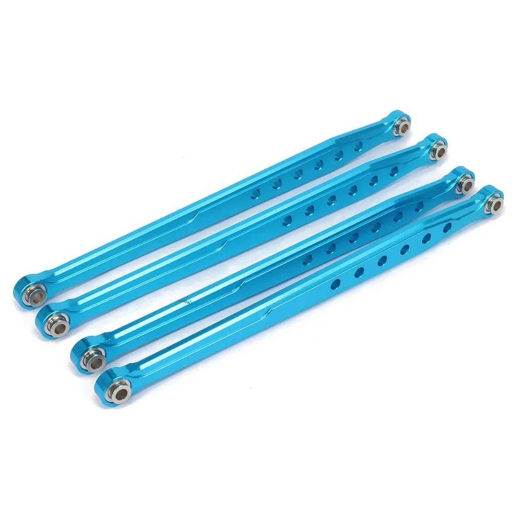 Tige de support de Suspension avant/arrière en aluminium, 4 pièces, pour modèle de voiture de loisir rc axial 1:10 scx10, pièces RC améliorées en alliage usiné