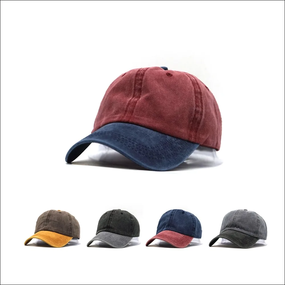 Washed Denim Snapback Hats Autumn Summer Men Women Baseball Cap Golf Sunblock Beisbol Casquette Hockey Caps