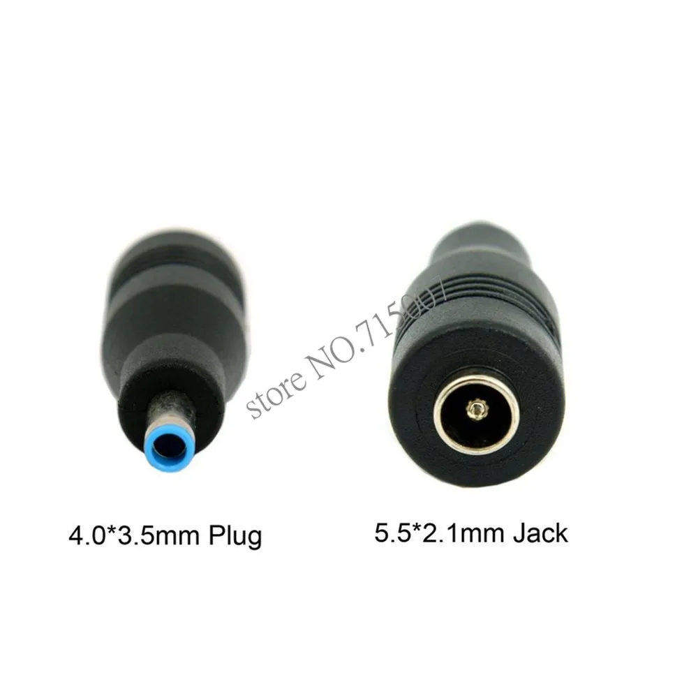 DC 전원 어댑터 커넥터 플러그, DC 변환 헤드 잭, 암컷 5.5x2.1mm 플러그, 수컷 4.5x3.0, HP Envy Ultrabook용 핀 포함, 5 개
