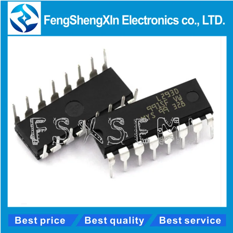 100pcs/lot New L293D DIP-16 L293 PUSH-PULL FOUR CHANNEL DRIVER WITH DIODES IC