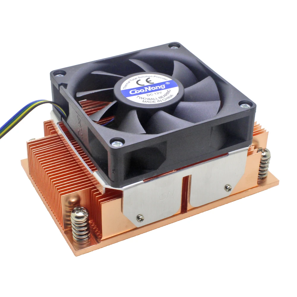 2U server computer CPU cooler Copper heatsink 7020 cooling fan for Intel LGA 2011 Rectangle Active cooling