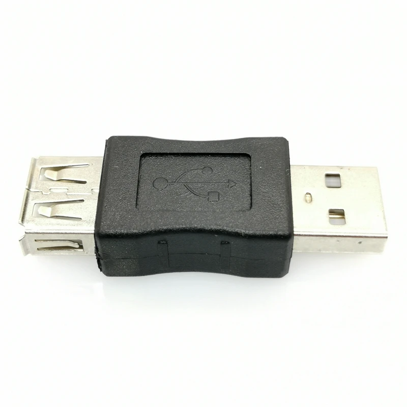 2PCS USB Male Female to USB Male Female Plug Adapter Changer Converter Adapter