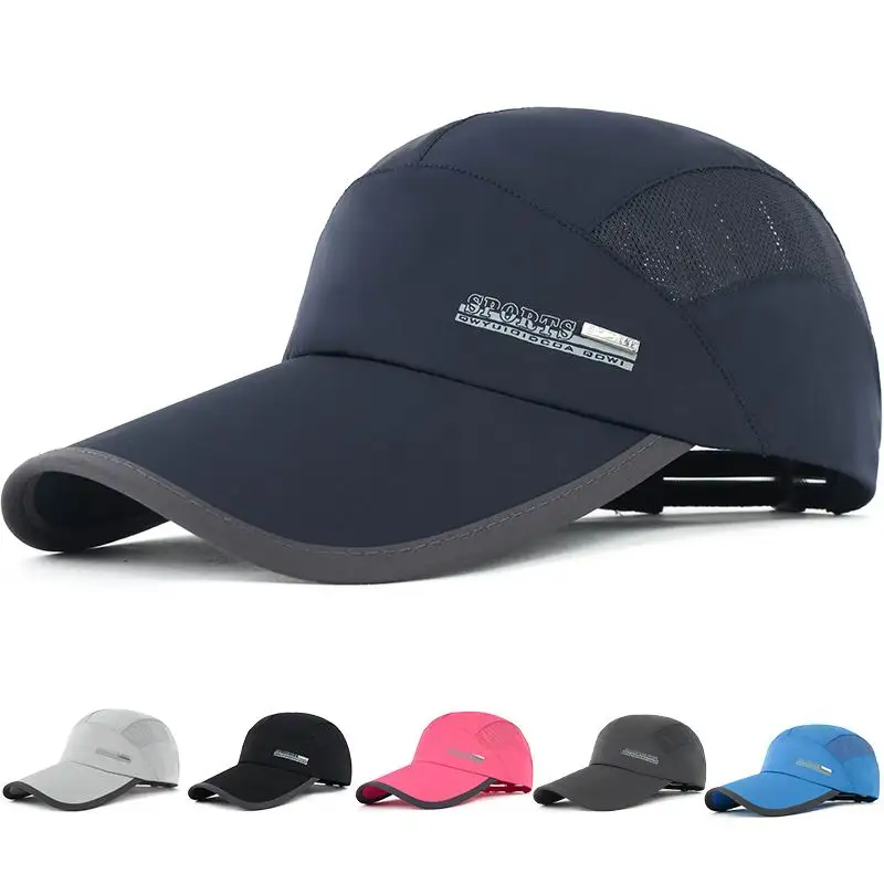 GBCNYIERCool Quick Dry Male And Female Summer Baseball Cap Bone Brim Thin Cotton Men Hat Quick-Dry Female Sport Visor Breathable