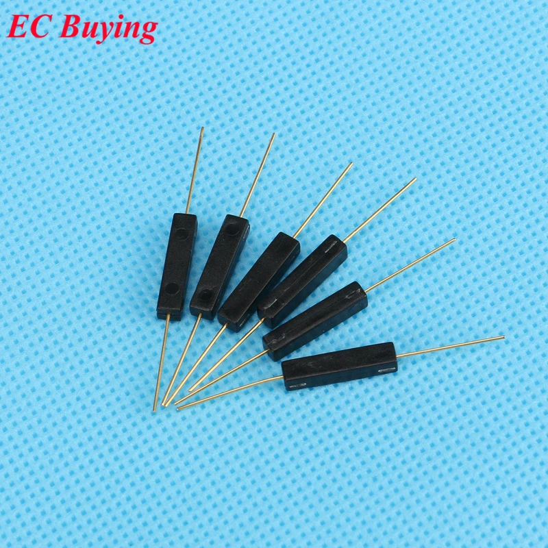 50 PCS Plastic Type Reed Switch 2*14 Normally Open Magnetic Control Switch GPS-14A Anti-Vibration/Damage Contact For Sensor NO