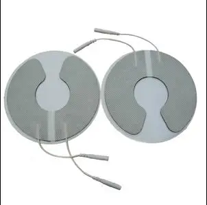 

10pcs2.00 pin Connector Physiotherapy Electrode Pad Non-woven Breast Electrode Mask Slice Adhesive Electrode Pad for health care