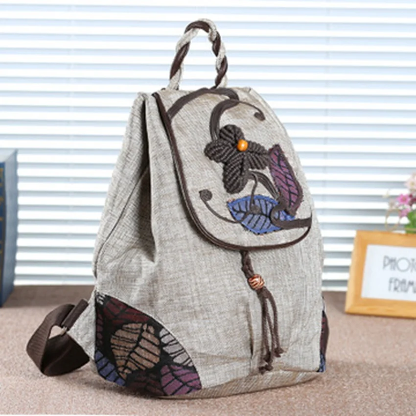 

New women's bag ethnic style backpack travel vacation backpack fashion art large capacity casual backpack