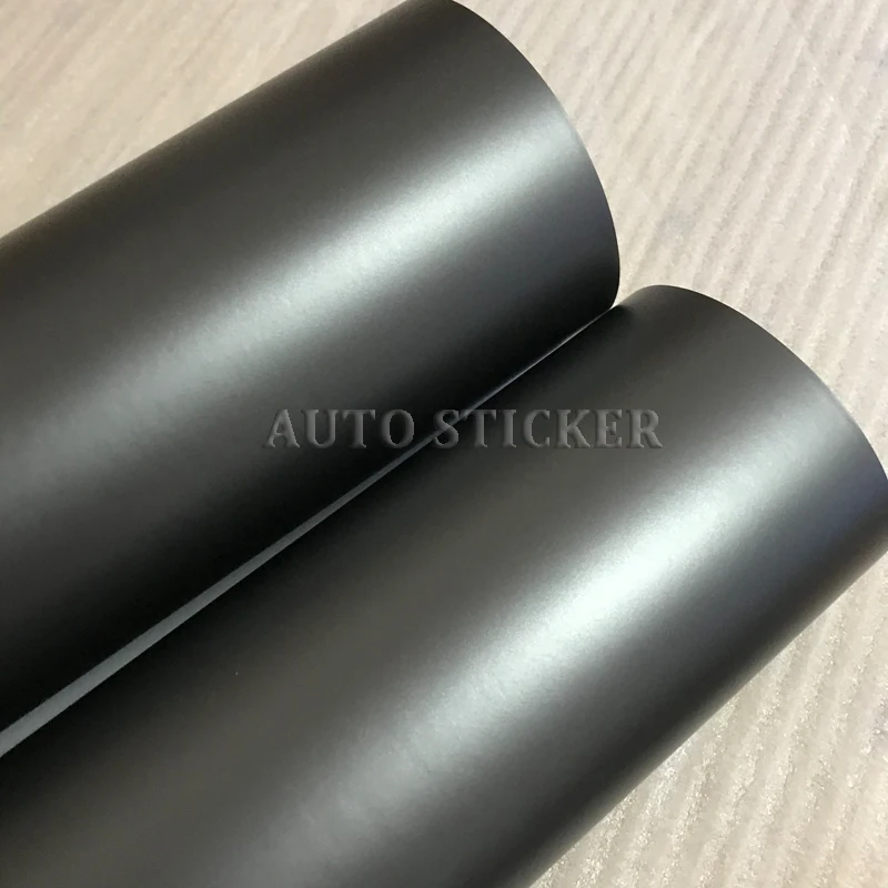 Matte Anthracite Metallic Vinyl Wrap Gunmetal Matt Car Wrapping Film Covering Foil With Air Bubble Free 10/20/30/40/50CMX152CM