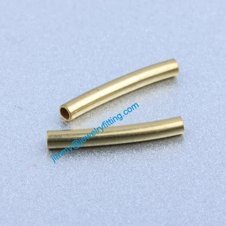 

Jewelry findings Raw Brass matel spacer tube beads Pave tube beads tube Bar 2*15*0.3mm