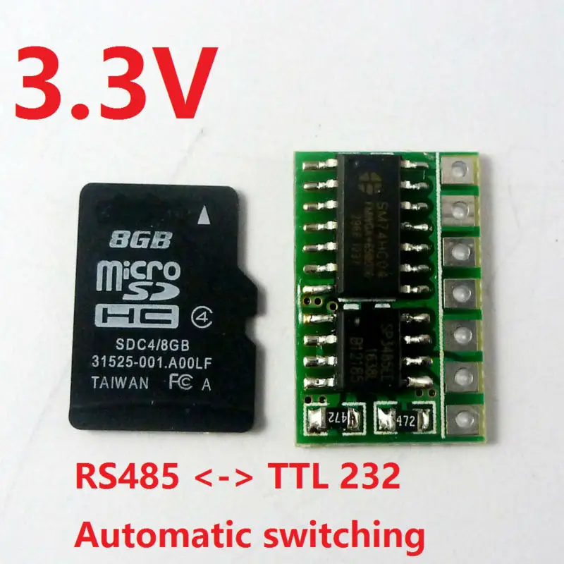 Convertisseur Transcsec éventuelles 3485 Tech pour Esp8266 Raspberry Pi Breadboard, Nodemcu Banana Pi, Auto RS485 vers LVTTL RS232, 3.3V, 3 pièces