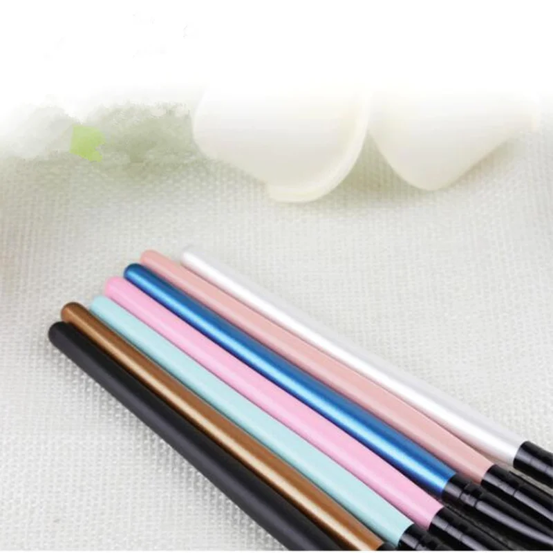 lip brush wood handle Oblique brush head Lipstick Brush  Cleaner Cleaning Eyelash Make up Applicator