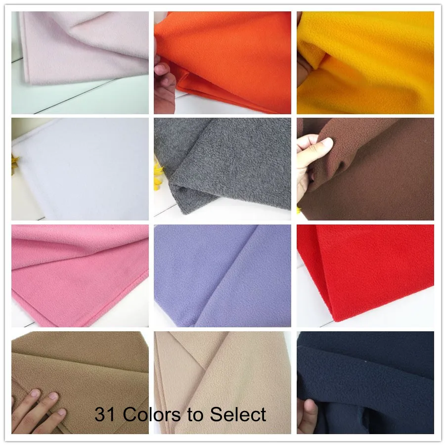 

5Meters/Lot Soft Polar Fleece Fabric, 31 Colors to Select Coral Cashmere Fleece Fabric Tissues for Sewing Clothing Toy Lining