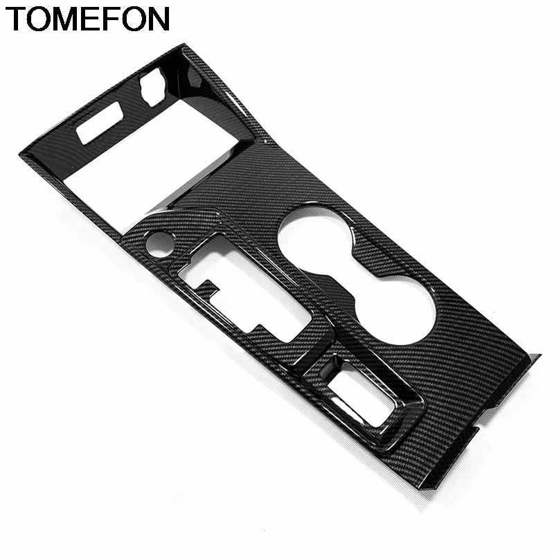 TOMEFON For Nissan Altima Teana 2019 LHD Gear Shift Box Panel Water Cup Holder USB Cigarette Lighter Handbrake Cover Trim ABS SS