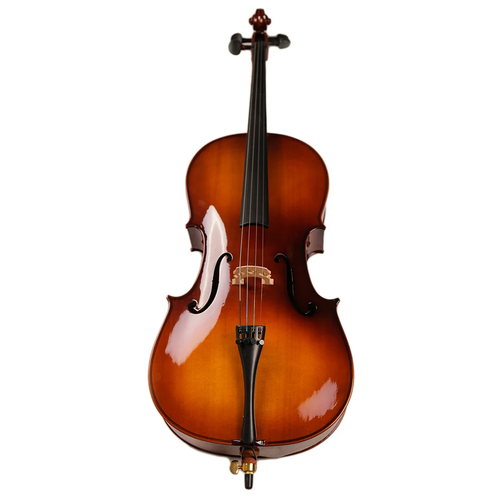 TONGLING Factory Handcraft Oil Varnish Cello 4/4 Spruce Maple Cello with Carrying Bag Mute Rosin