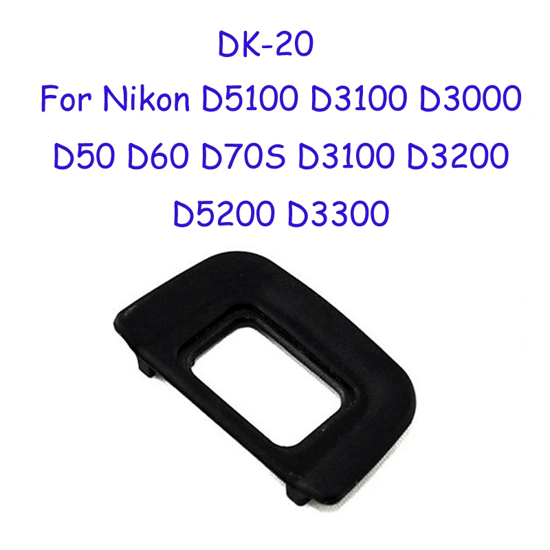 2pcs DK-20 Rubber Eye Cup Eyepiece Eyecup For Nikon D5100 D3100 D3000 D50 D60 D70S D3100 D3200 D5200 D3300