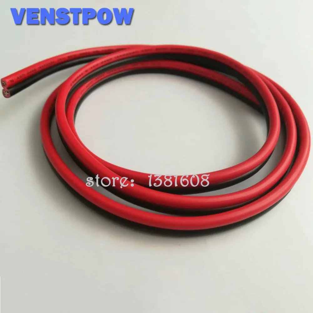 1M/Lot Red Black 2Pins 14AWG LED Extension  Thinned Copper Wire Cable with wire cross-section 2.0 PVC Insulated Wire for Car