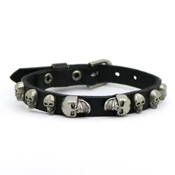 The new Men's Accessories Skull Bracelet 2016 Men's Fashion casual Skull Retro Bangle bracelet