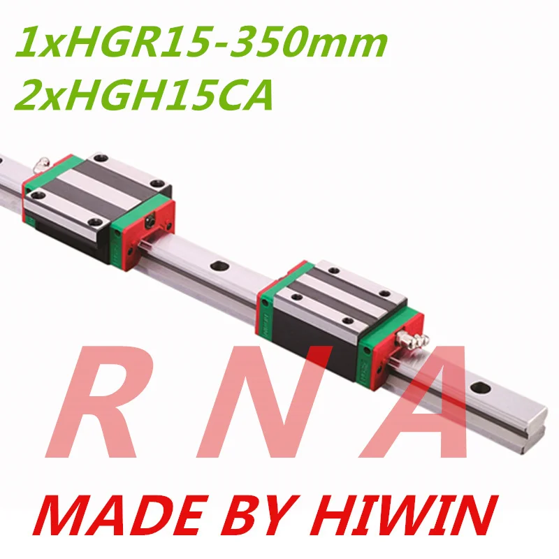 

HGR15 350mm Linear Rail Guides with 2 pcs of HGH15CA carriages HIWN brand