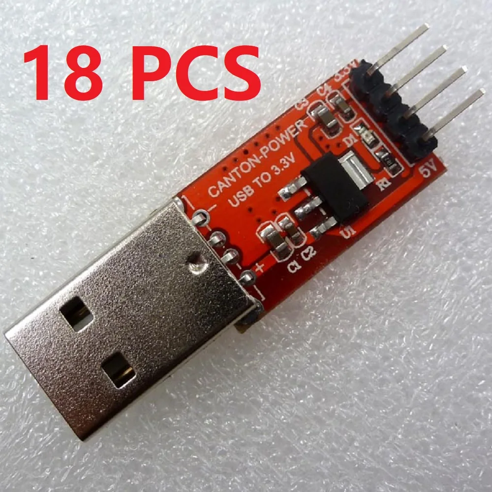 CE009*18 18pcs USB DC DC 5V to 3.3V Multipurpose Voltage Regulator Buck Module for esp8266 Zigbee FPGA CPLD Development Board