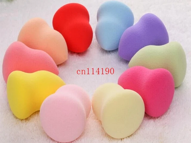 100pcs/lot Free Shipping 40x60mm Big Gourd Shape Cosmetic Puff Beauty Powder Blending Sponge Makeup Puff Makeup Tools