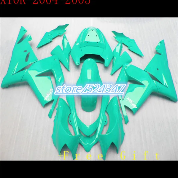 all  green  Fairings FOR KAWASAKI NINJA ZX10R 04-05 ZX 10R 04 05 ZX-10R 10 R 2004 2005 fairing kits for Ninja-Hey