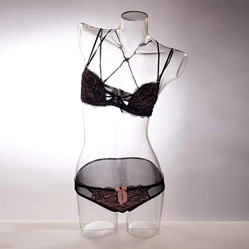 Transparent Half Body Female Torso Mannequin Used For Underwear Displays