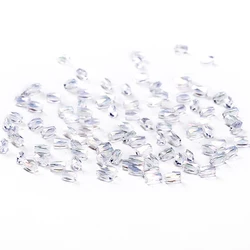 Transparent AB 50pcs 2*4mm Charm Austria Crystal 18 Cutting Faces Glass Loose Beads Cylinder Crystal Beads DIY Crafts C-2