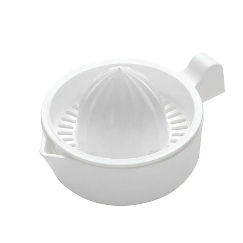 Mini Kunststoff Doppel Schicht Haushalt Citrus Entsafter Orange Lemon Fruit Squeezer Tasse Mit Gießen Auslauf Tragbare Küche